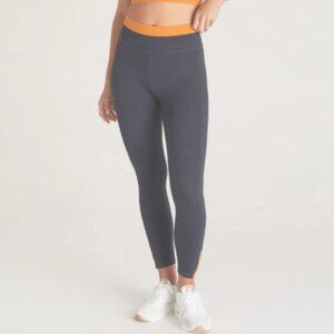 NWT Z supply Solar 7/8 Legging Size Medium Dark seamless orange detail yoga pant